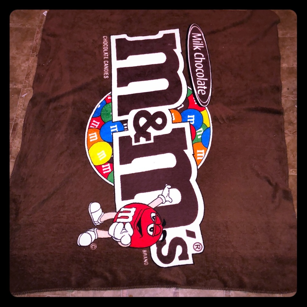 M&M throw blanket